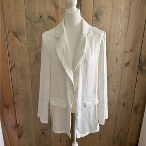 SHEIN Classic White Blazer - 046
